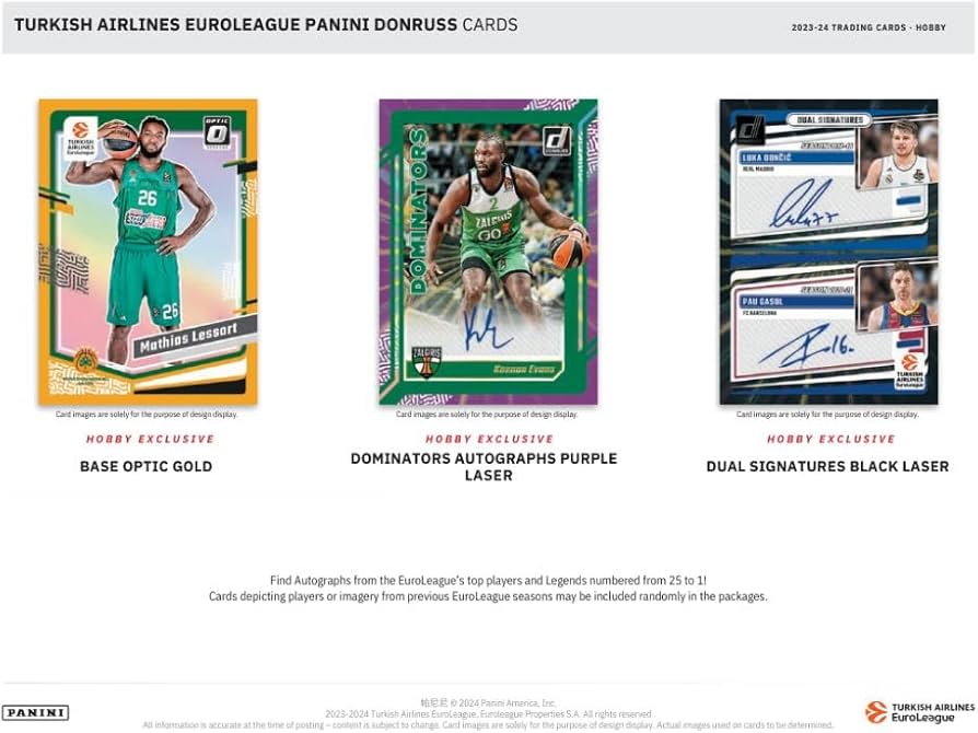 Amazon.com: Panini Donruss Turkish Airlines EuroLeague